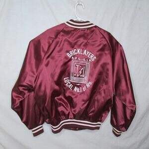 King Louie Brick Layers AFLCIO Trade Union Jacket Size XXL 52 USA Vintage 1980s